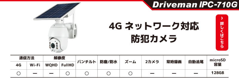 ソーラー充電式防犯カメラ