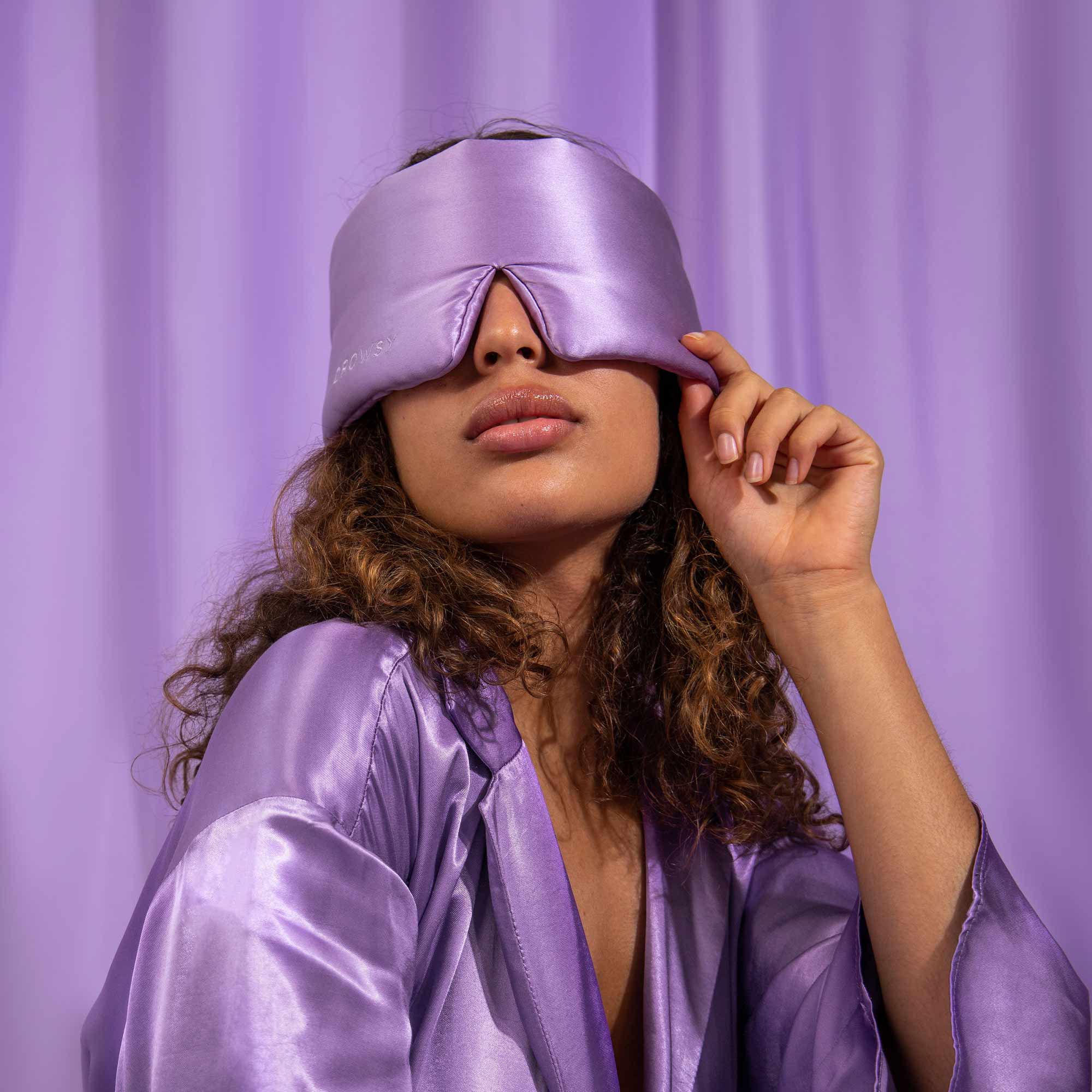 Lavender Haze Silk Sleep Mask: Transformative Beauty Sleep