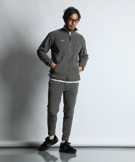 BLACK LABEL〕：POLARTEC スタンドカラー ジップトップス ｜The DUFFER