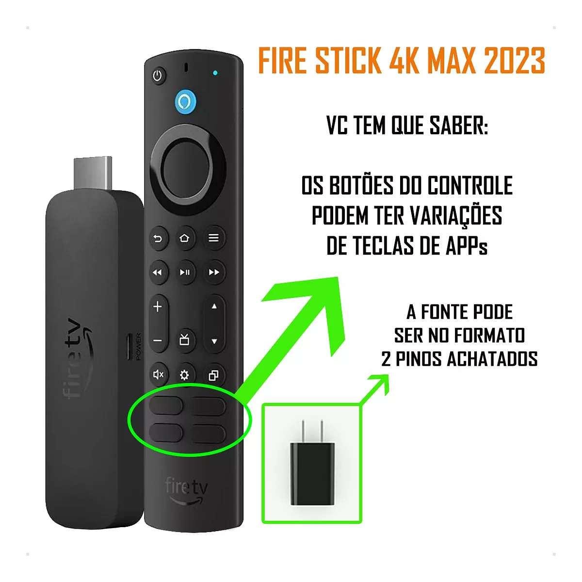 Amazon Fire Tv Stick 4k Max 16gb Wifi 6 Ultra Rápido Cor | DX Atacado