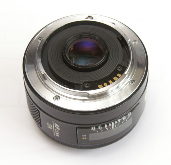 Minolta AF 28mm F2.8 A-mount lens info