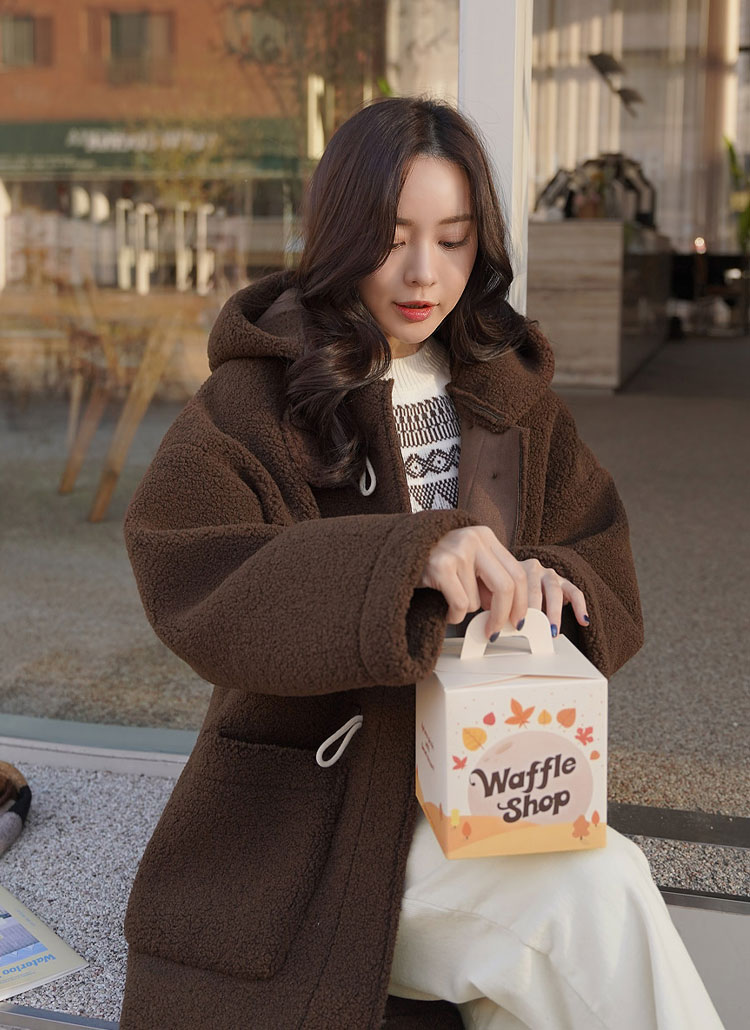 ボアタッチフードダッフルコート | レディースファッション通販 - DHOLIC