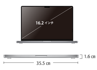 Macレンタル Apple MacBook Pro Liquid Retina XDR 16インチ Z177【M2