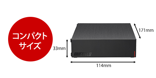 e-TREND｜バッファロー HD-LE6U3-BB [USB3.2(Gen.1)対応外付けHDD 6TB