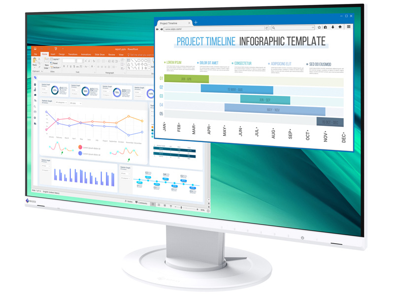 e-TREND｜ナナオ（EIZO） FlexScan EV2460-WT [23.8型カラー液晶