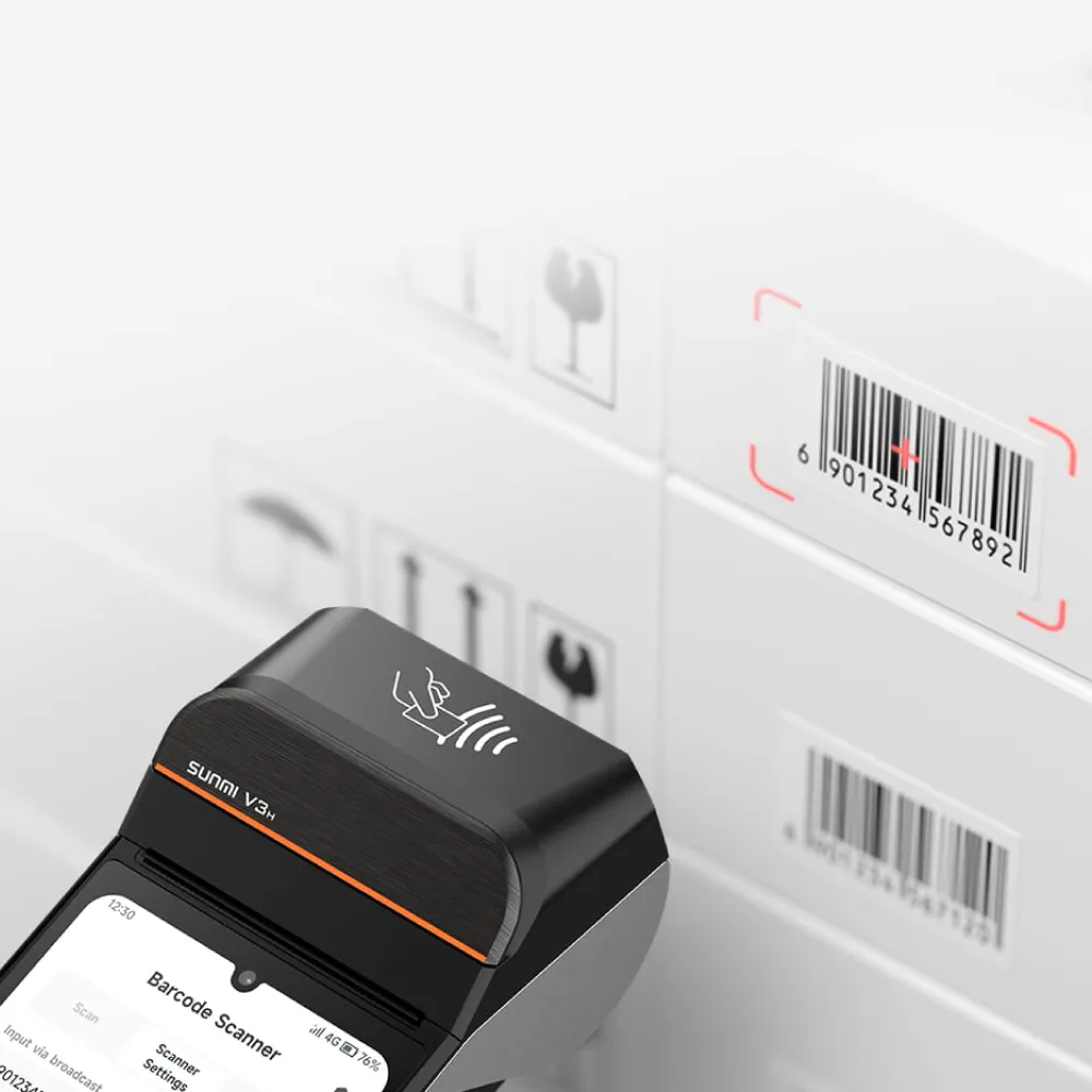 SUNMI V3 プリンタ搭載 Androidハンディターミナル｜ウェルコムデザイン
