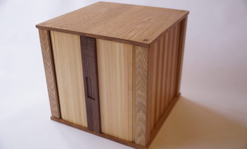 蛇腹扉のボックス】(大阪府吹田市在住 Iさん 男性の木工作品