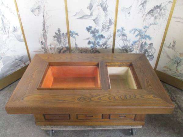 関西火鉢 囲炉裏火鉢 長火鉢 」を買取させていただきました