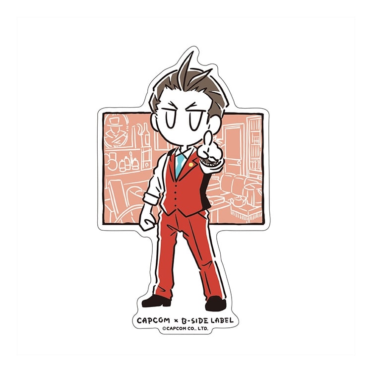 イーカプコン |CAPCOM×B-SIDEステッカー 逆転裁判 王泥喜法介 ライン
