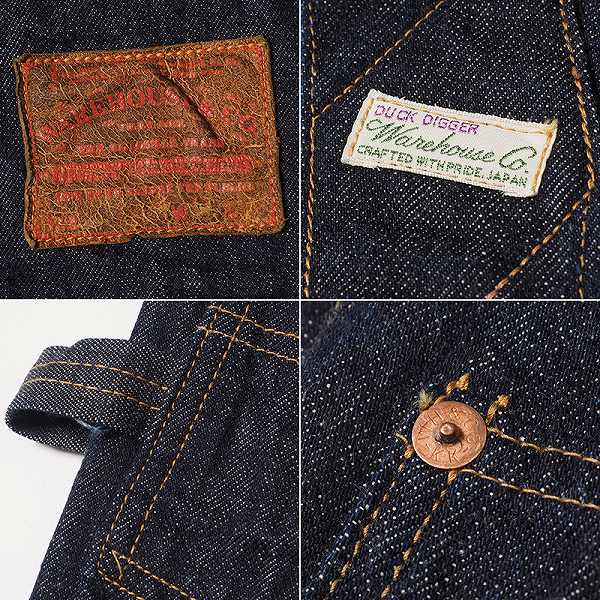 WAREHOUSE[ウエアハウス] オーバーオール DD-1006XX NO.1 デニム