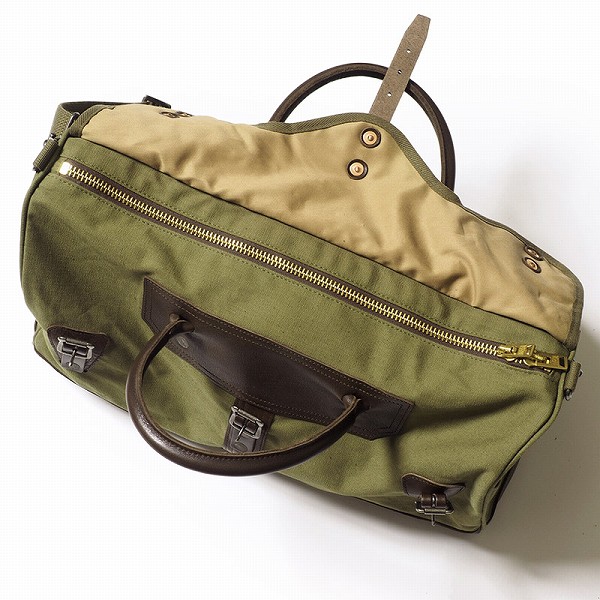 WAREHOUSE[ウエアハウス] ボストンバッグ レザー ＆ キャンバス 5218