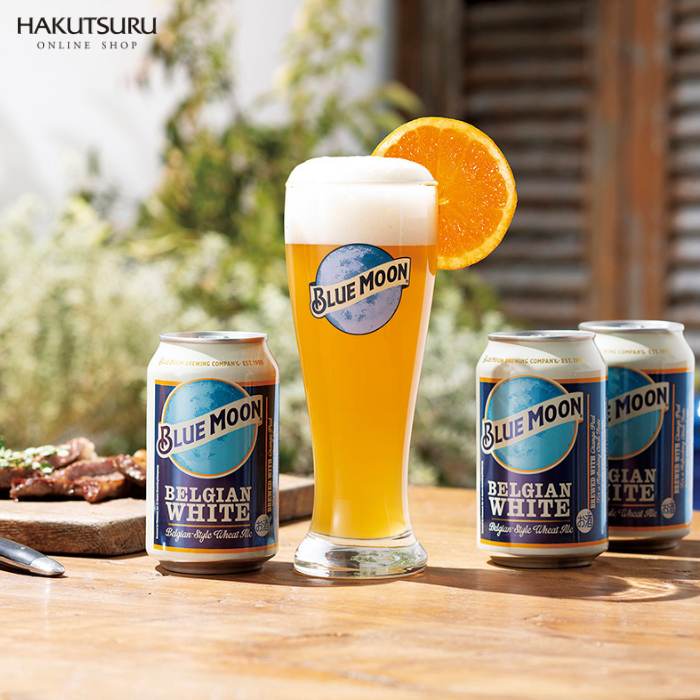 BLUE MOON Can （ﾌﾞﾙｰﾑｰﾝ 缶）330ml×24本 – 白鶴オンラインショップ