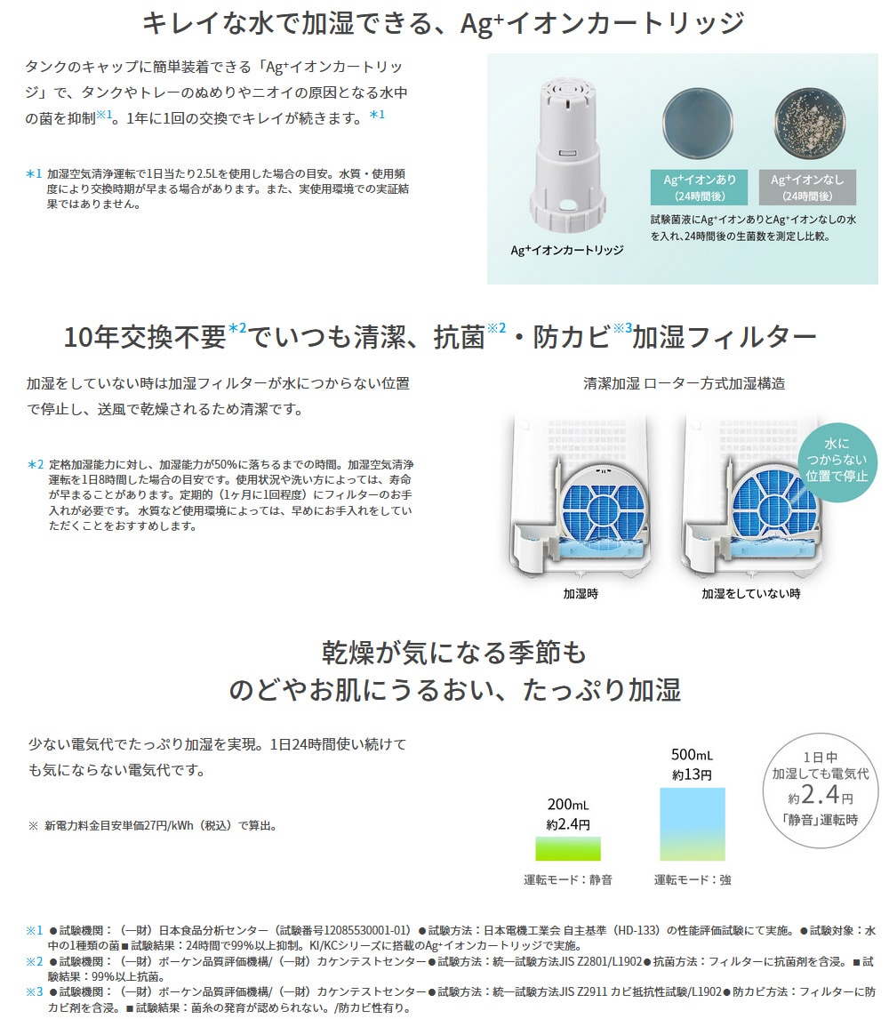 SHARP 加湿空気清浄機 KC-50TH7: 生活雑貨・家電／はぴねすくらぶ
