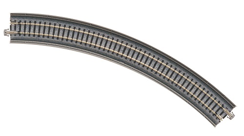 KATO鉄道模型オンラインショッピング 単線高架曲線線路 R315-45°(2本入