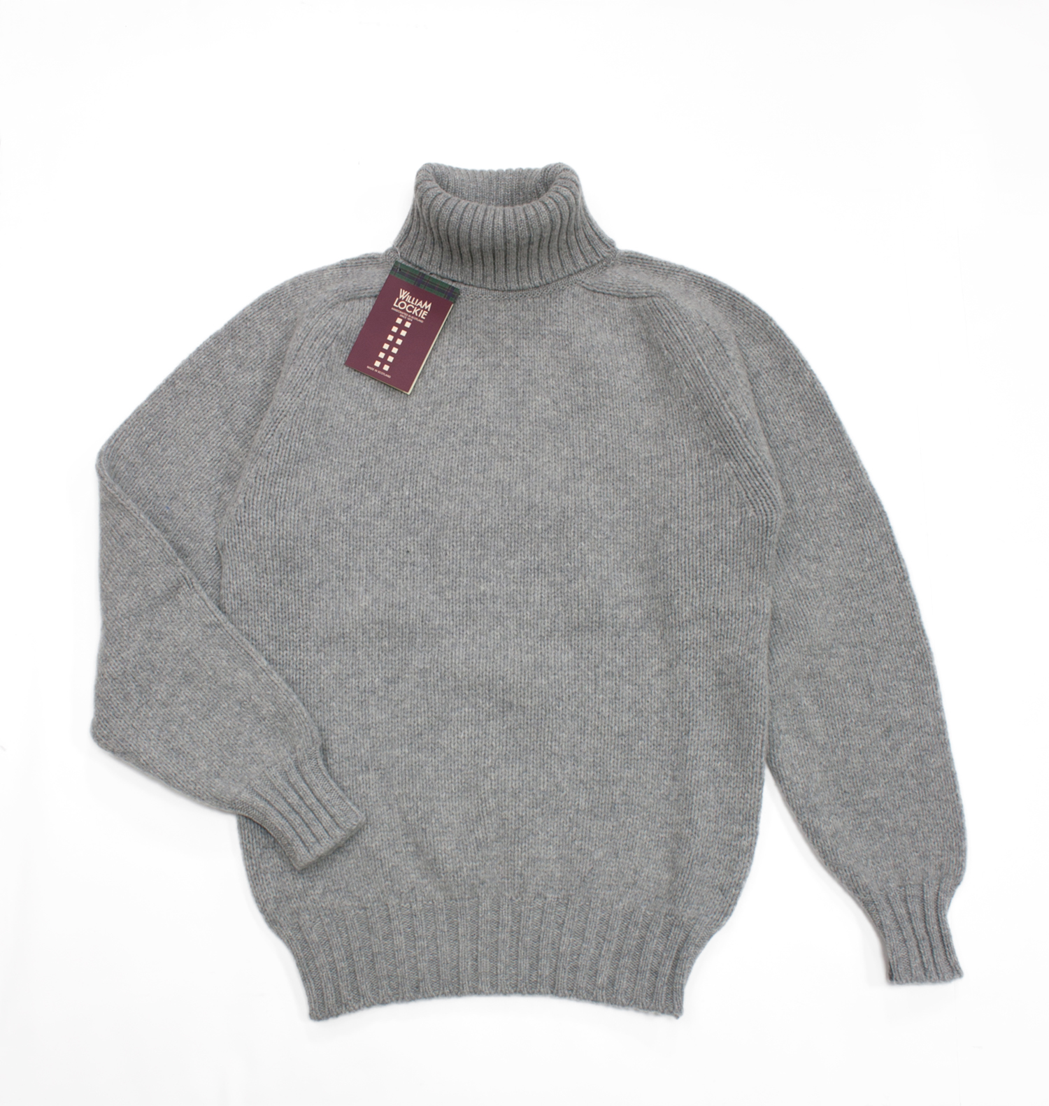 ウィリアムロッキー ラムズウールタートルネックセーター フランネル