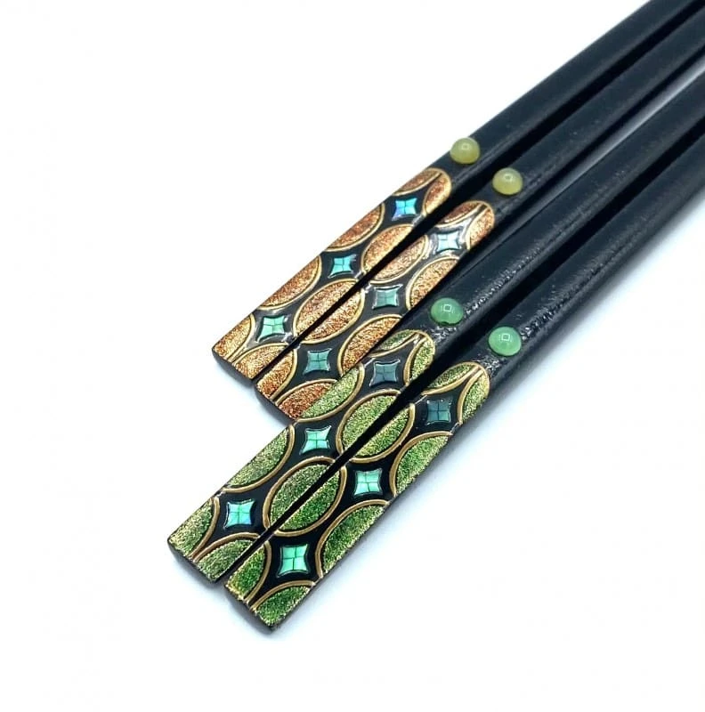 c*望様 輪島塗 銀座 夏野 職人箸 鶴亀 夫婦箸 現状品 c*望様 輪島塗