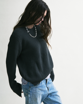 Ribcage Cotton Crewneck - Mens Fit – EMILY DAWN LONG