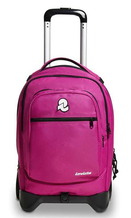 Trolley scuola Invicta New Plug Plain Festival Fuchsia - Acquista