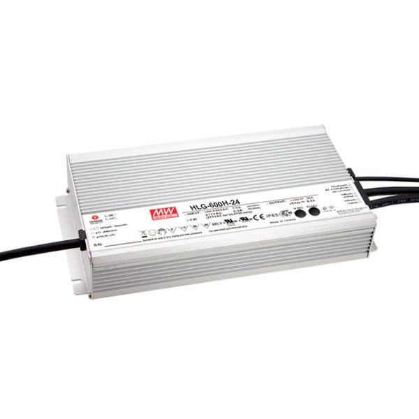 HLG-600H-24 電源ユニット 24V 25A 600 Watt 24 VDC Outdoor Power
