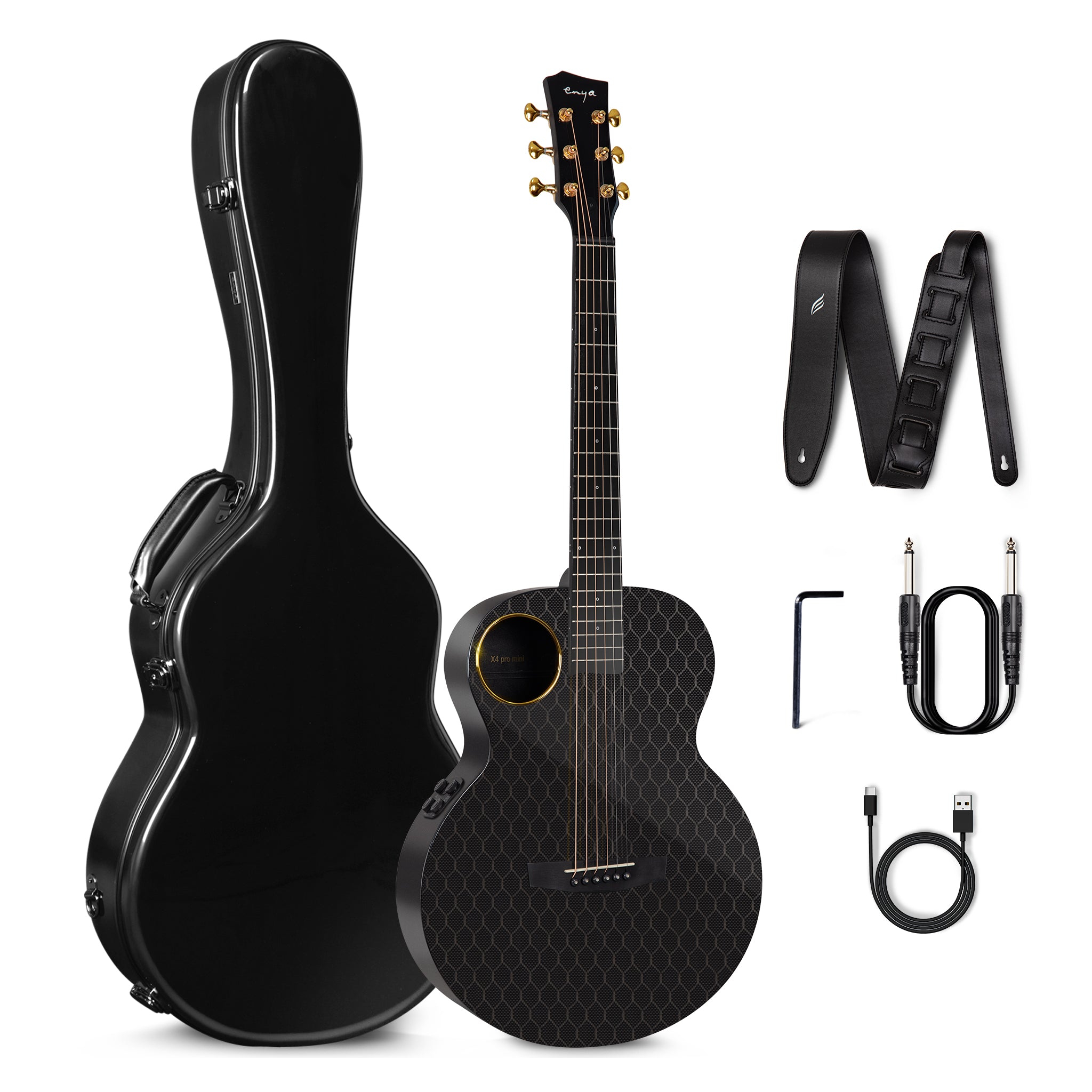 Enya X4 Pro Mini Carbon Fiber AcousticPlus® Guitar
