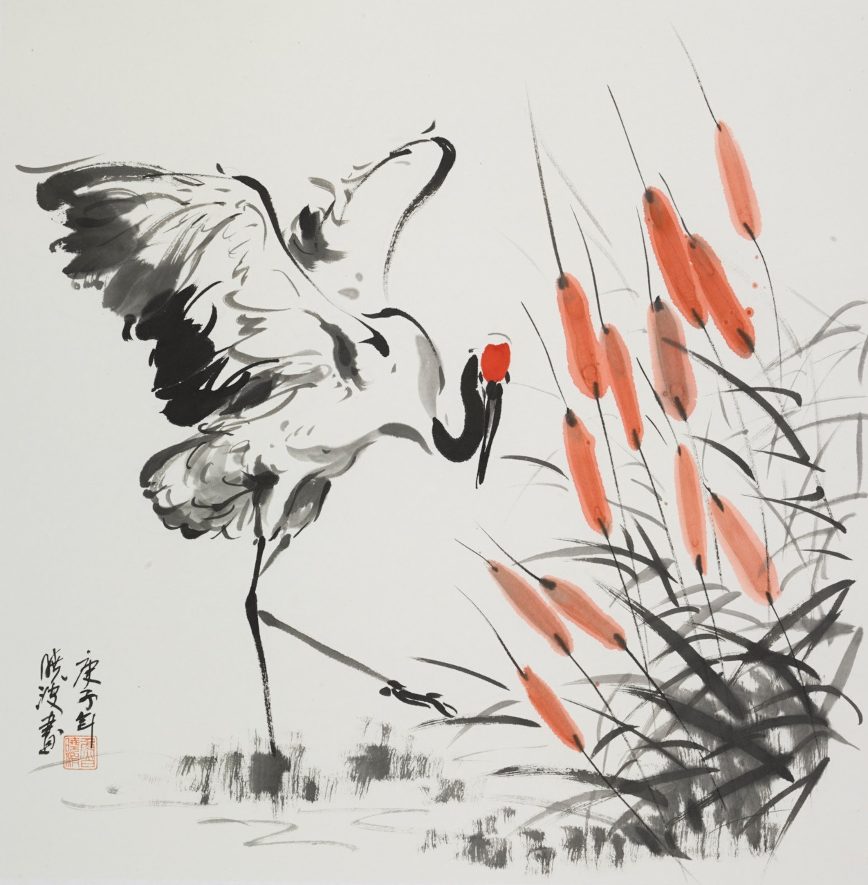 Ink Painters · Crane Dance Nancun – Exhibition of Lu Xiaobo's