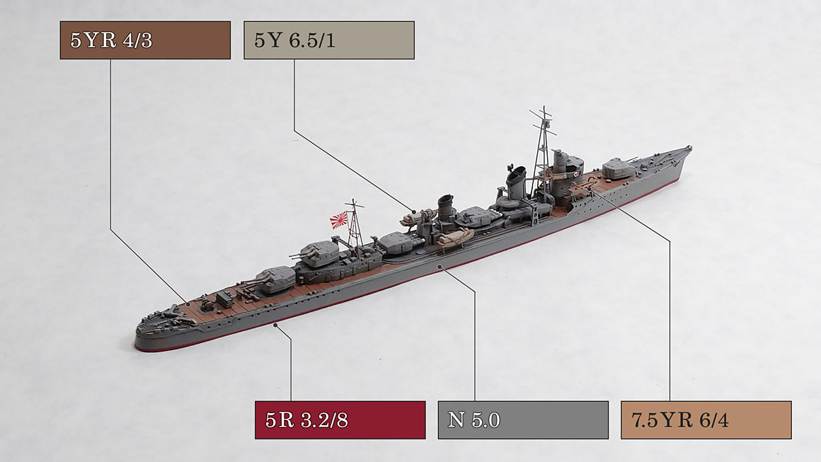 素組でも良い出来、そして、少し手を入れると極上。 – 1/700で夕雲型