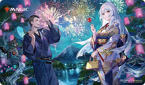 新品未使用 MTG 放浪皇のお花見 プレイマット 放浪皇 藤ちょこ 放浪皇