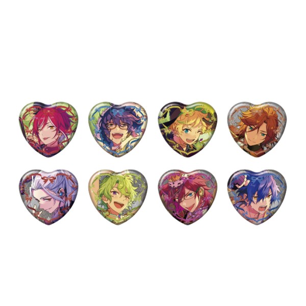 あんスタ ラメキラハート 缶バッジ マルイ ハート缶バッジ 七種茨 あん