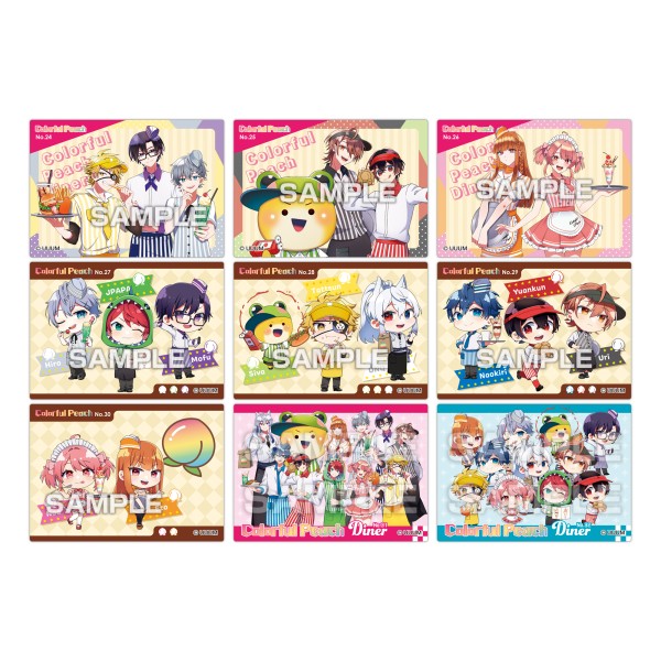 カラフルピーチ クリアカードコレクションガム カラピチダイナー【1BOX