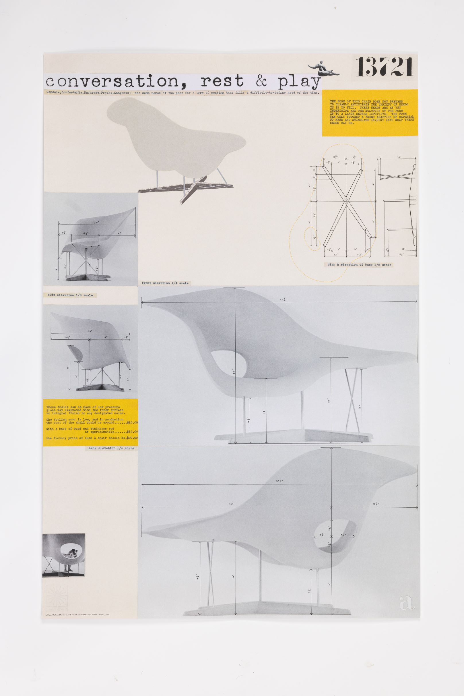 La Chaise MoMA Entry Panel Posters - Eames Office
