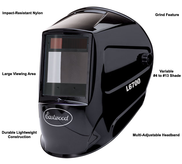 Large View Auto-Darkening Welding Helmet – Eastwood