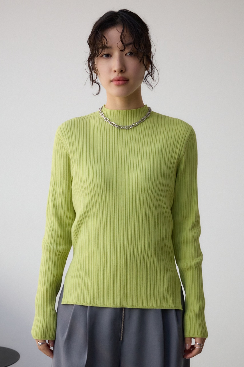 AZUL BY MOUSSY | ランダムリブハイネックニットトップス (ニット