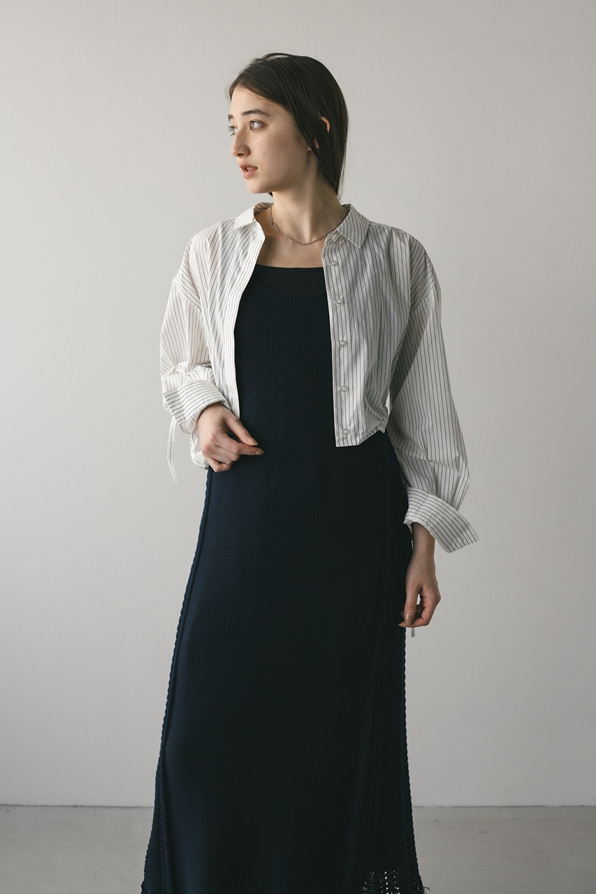 STYLEMIXER | ヘムギャザーショートシャツ (シャツ・ブラウス ) |SHEL