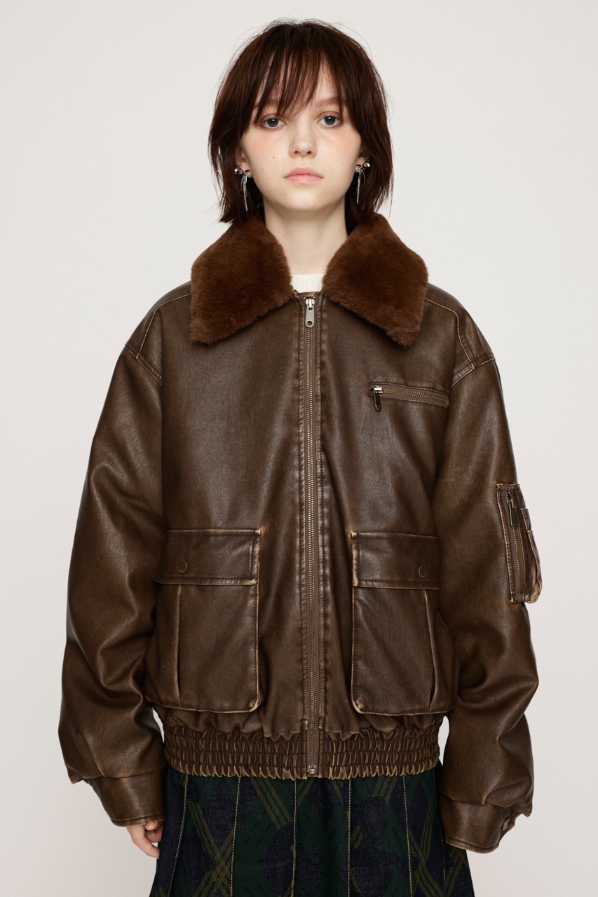 SLY | VINTAGE F／LEATHER S／ブルゾン (ブルゾン ) |SHEL'TTER WEBSTORE