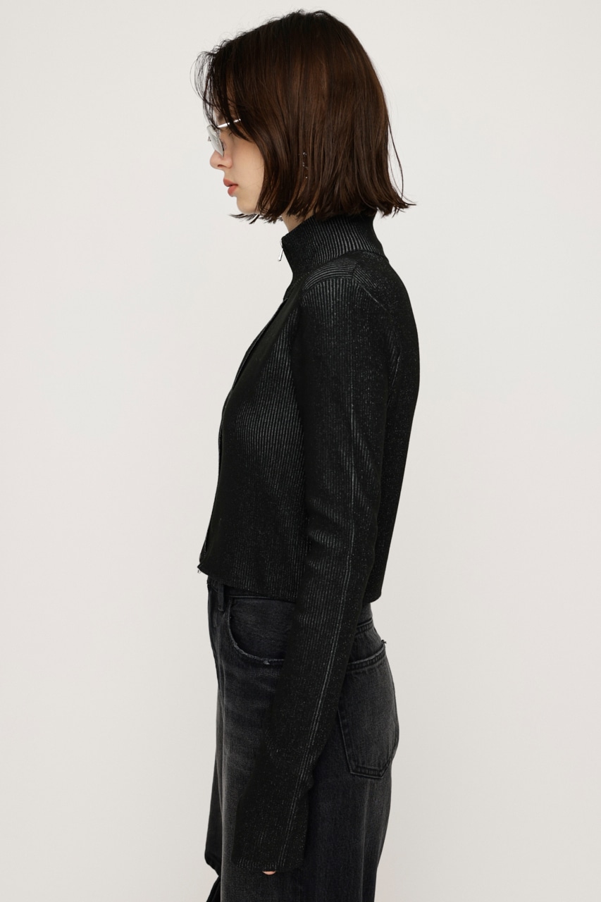 SLY | FRONT ZIP H／N RIB トップス (ニット ) |SHEL'TTER WEBSTORE