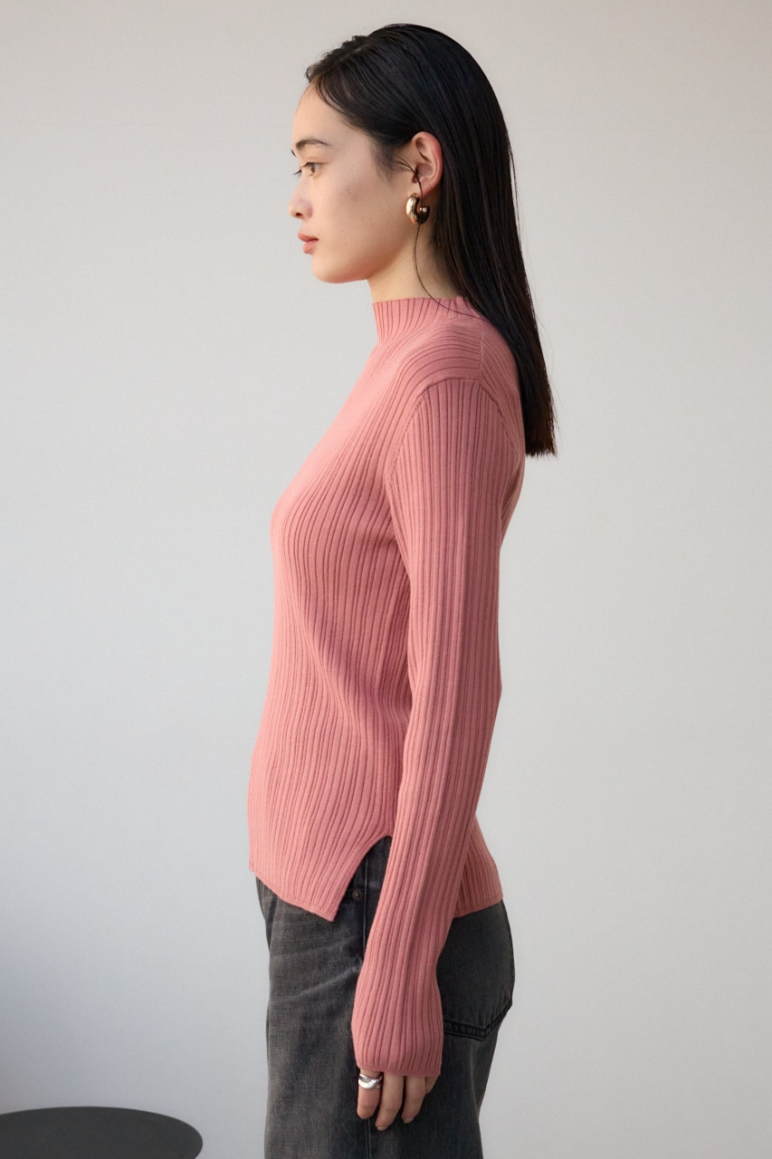 AZUL BY MOUSSY | ランダムリブハイネックニットトップス (ニット