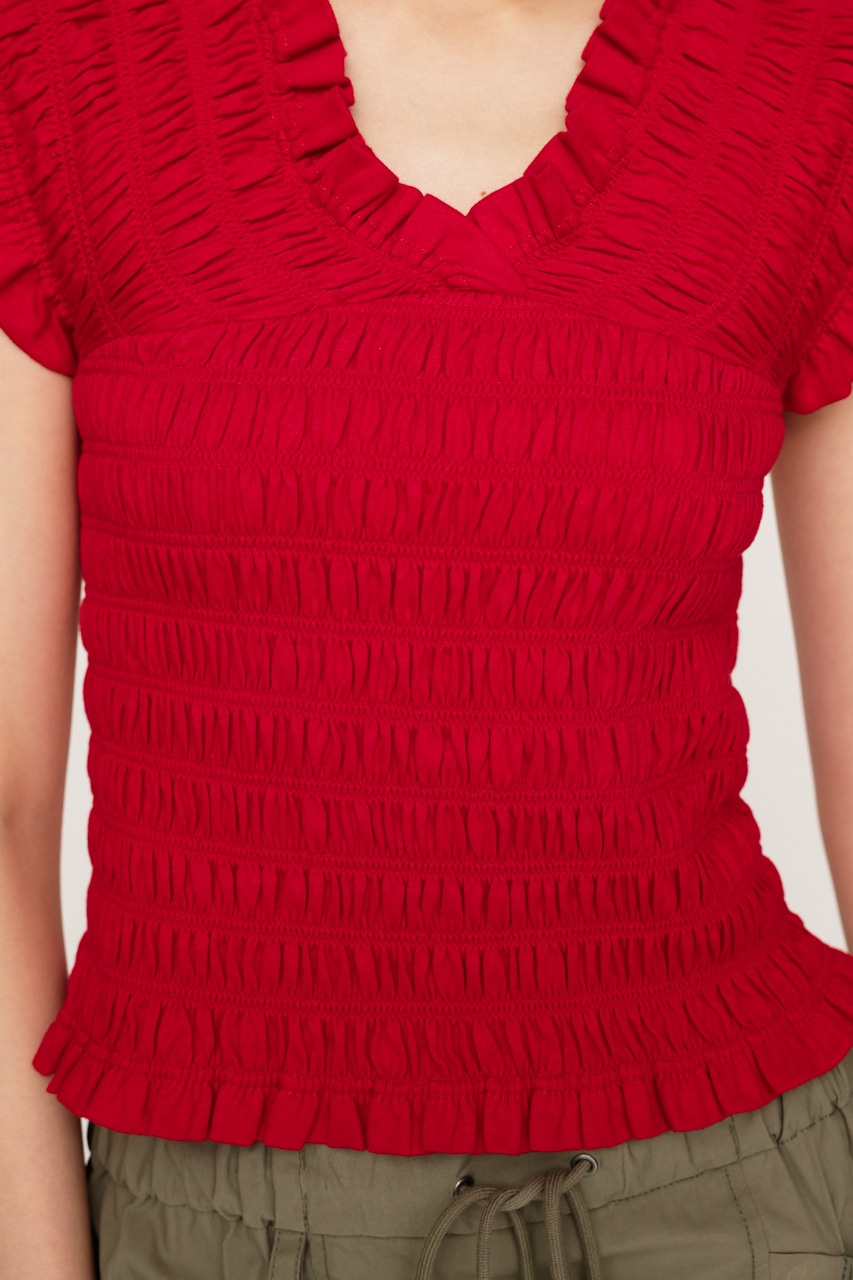 SLY | 2WAY SHIRRING BUSTIER トップス (タンクトップ ) |SHEL'TTER