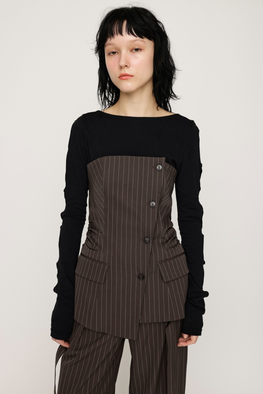 トップス SLY ASYMMETRY MANISH BUSTIER SLY | ASYMMETRY MANISH