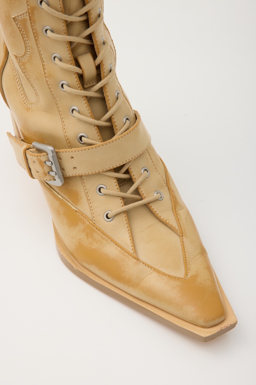 SLY | 【LIMITED ITEM】POINTED LACE UP WESTERN ブーツ (ブーツ