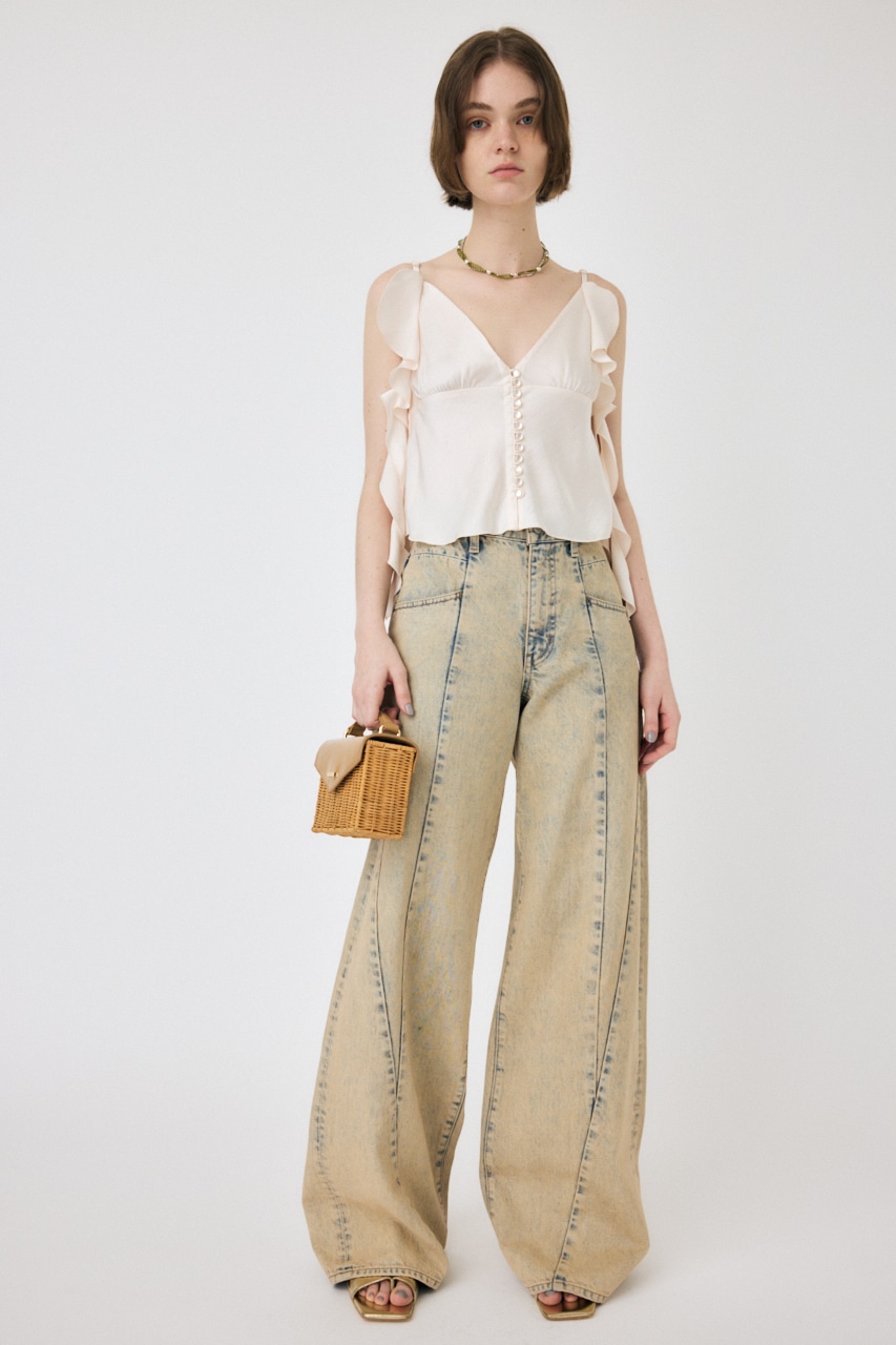 MOUSSY | FRILL STRAP SATIN キャミ (キャミソール ) |SHEL'TTER WEBSTORE