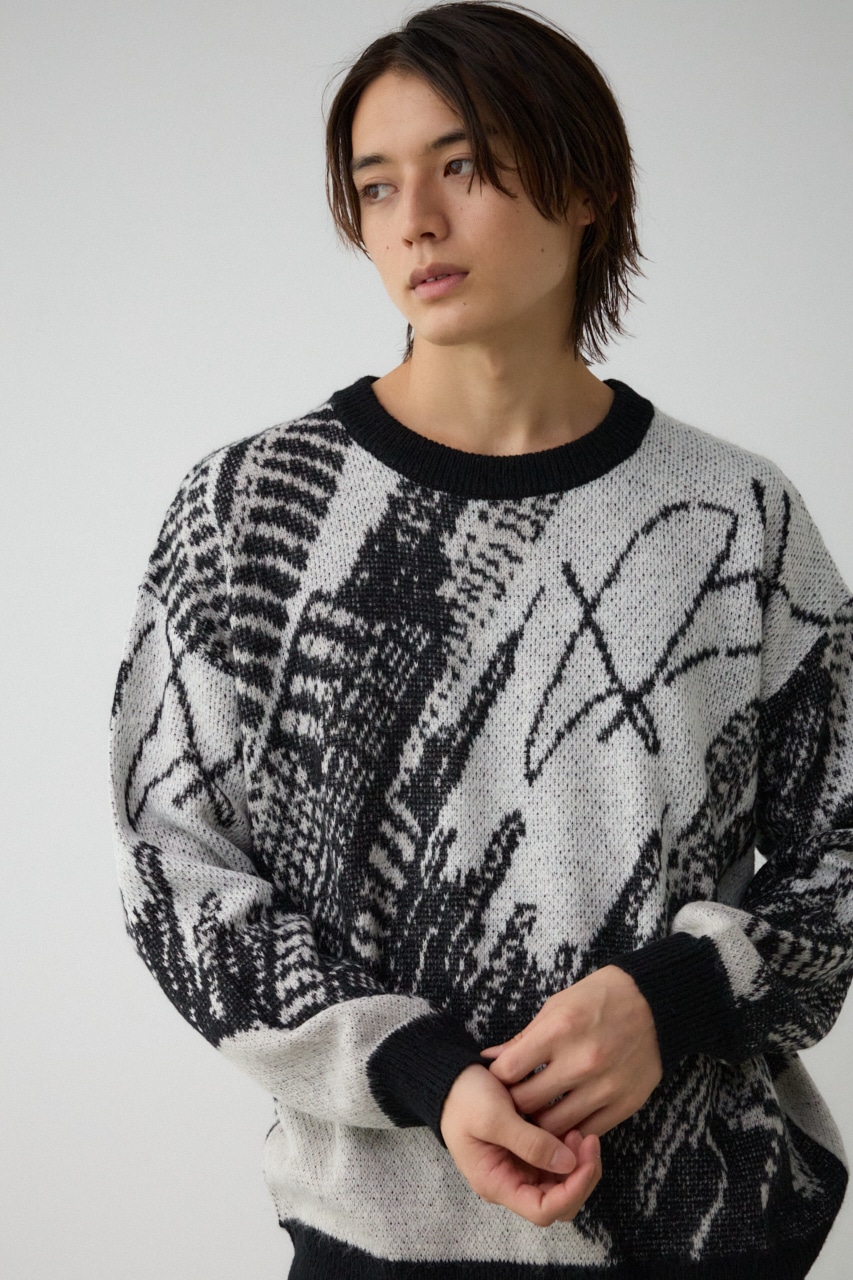 SIGNET Budweiser ニット 70s USA製 ジャカード織り NEWS PAPER