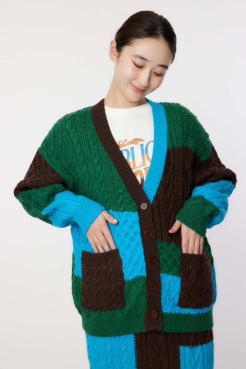 RODEO CROWNS WIDE BOWL | Custom ケーブルニット カーディガン