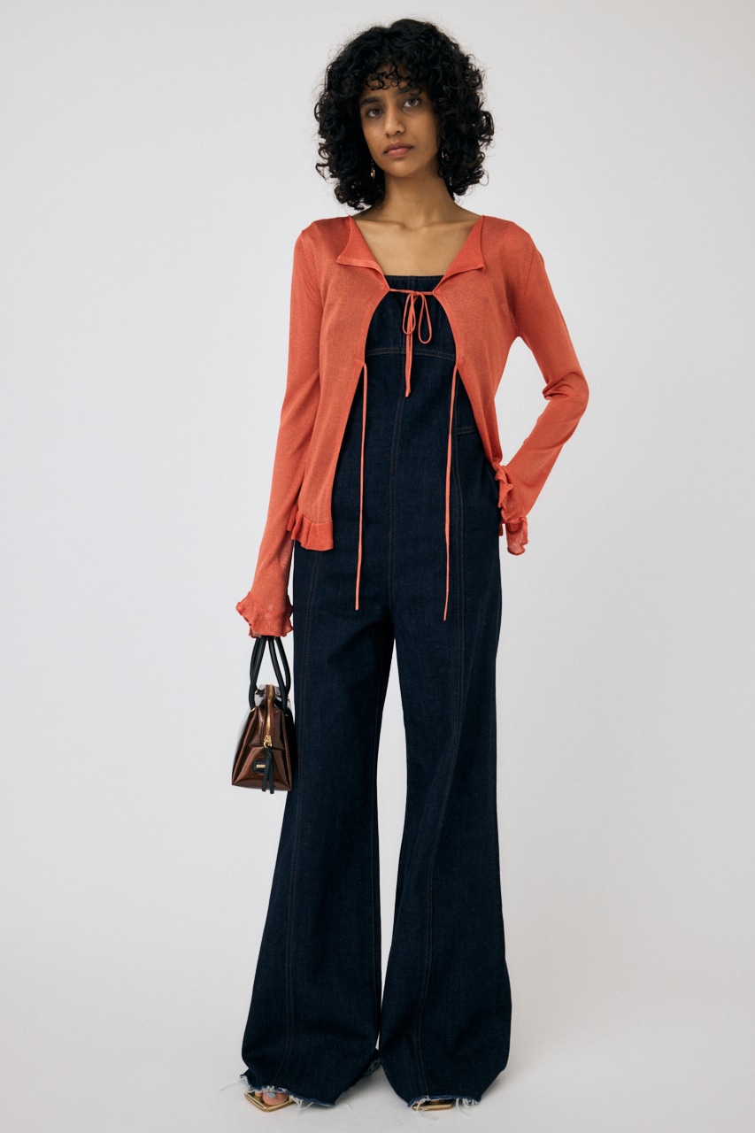 MOUSSY | OPEN NECK SHEER カーディガン (カーディガン ) |SHEL'TTER