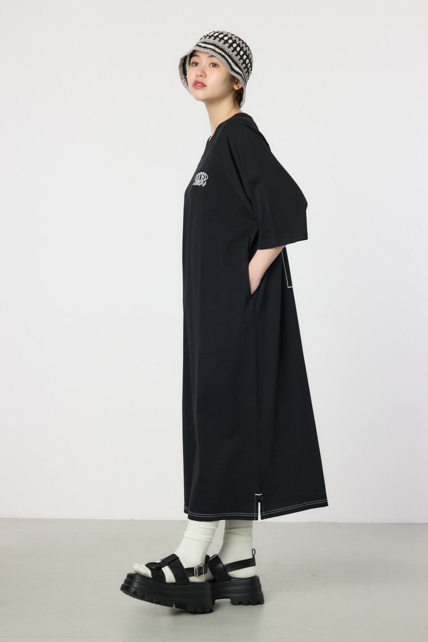 RODEO CROWNS WIDE BOWL | ロゴラグランスリーブワンピース