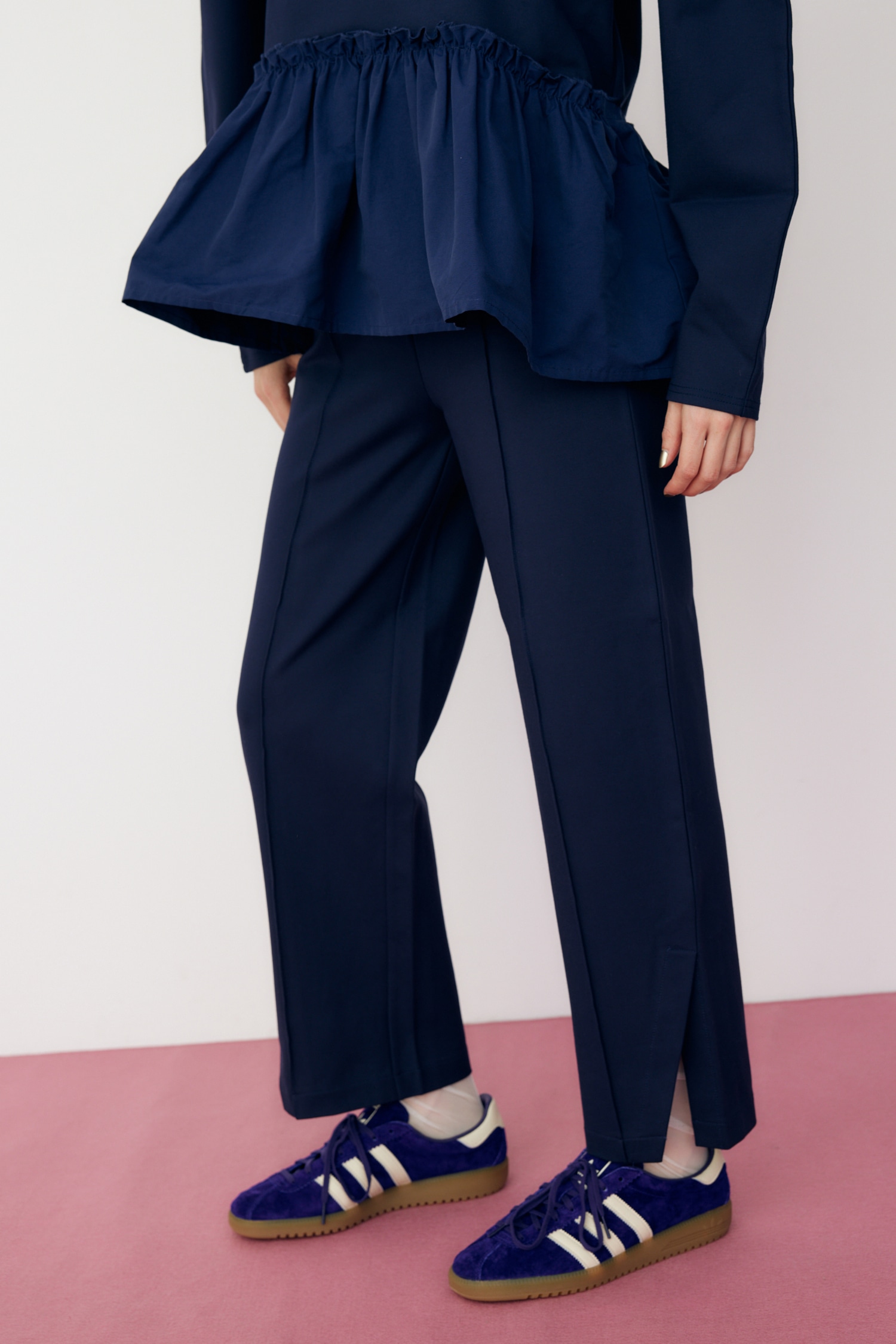 HeRIN.CYE | Ponte slit pants (パンツ ) |SHEL'TTER WEBSTORE