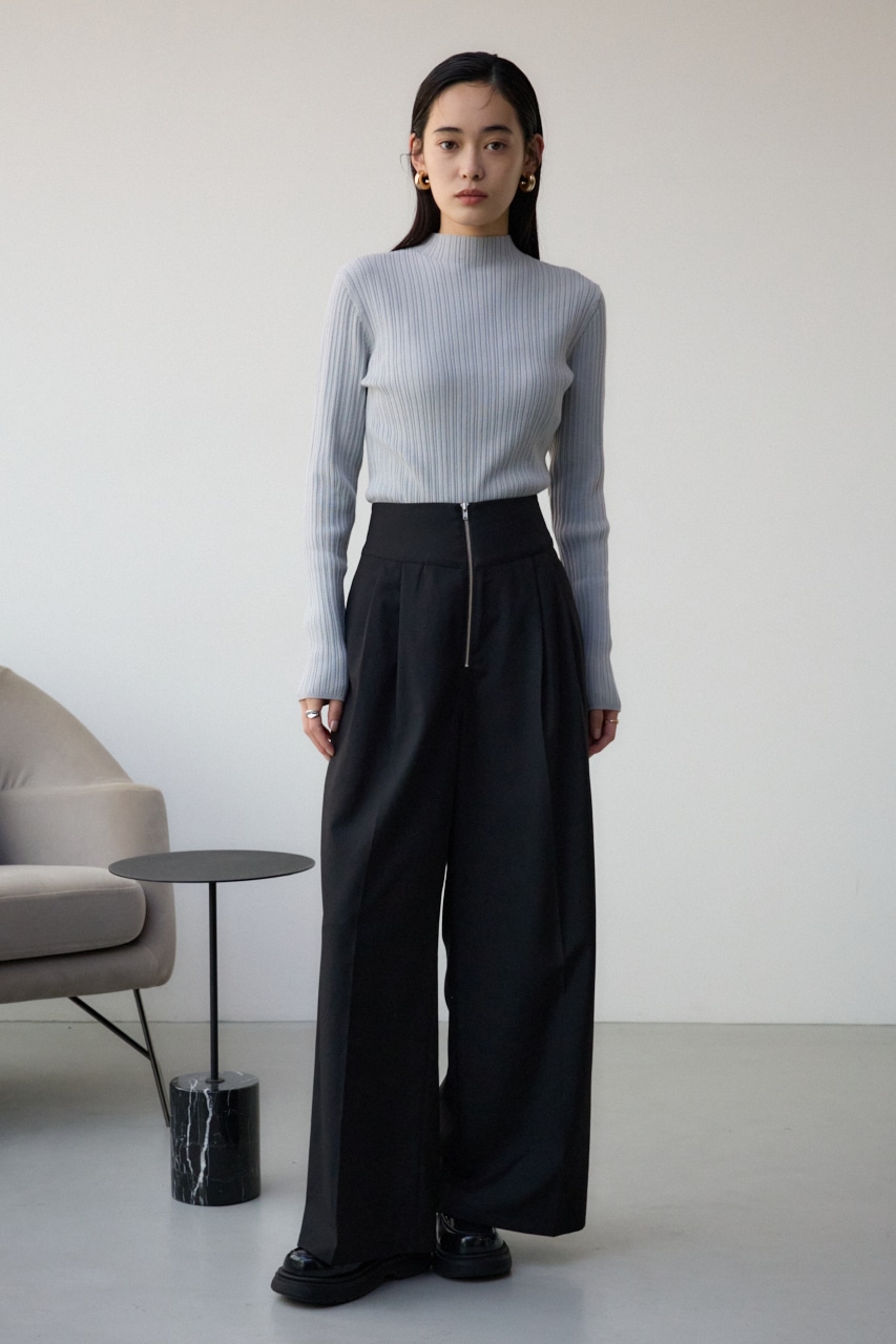 AZUL BY MOUSSY | ランダムリブハイネックニットトップス (ニット