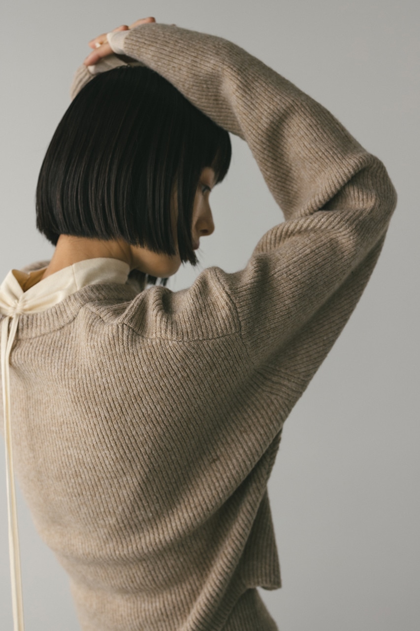 STYLEMIXER | ボタンショートニットカーディガン (カーディガン