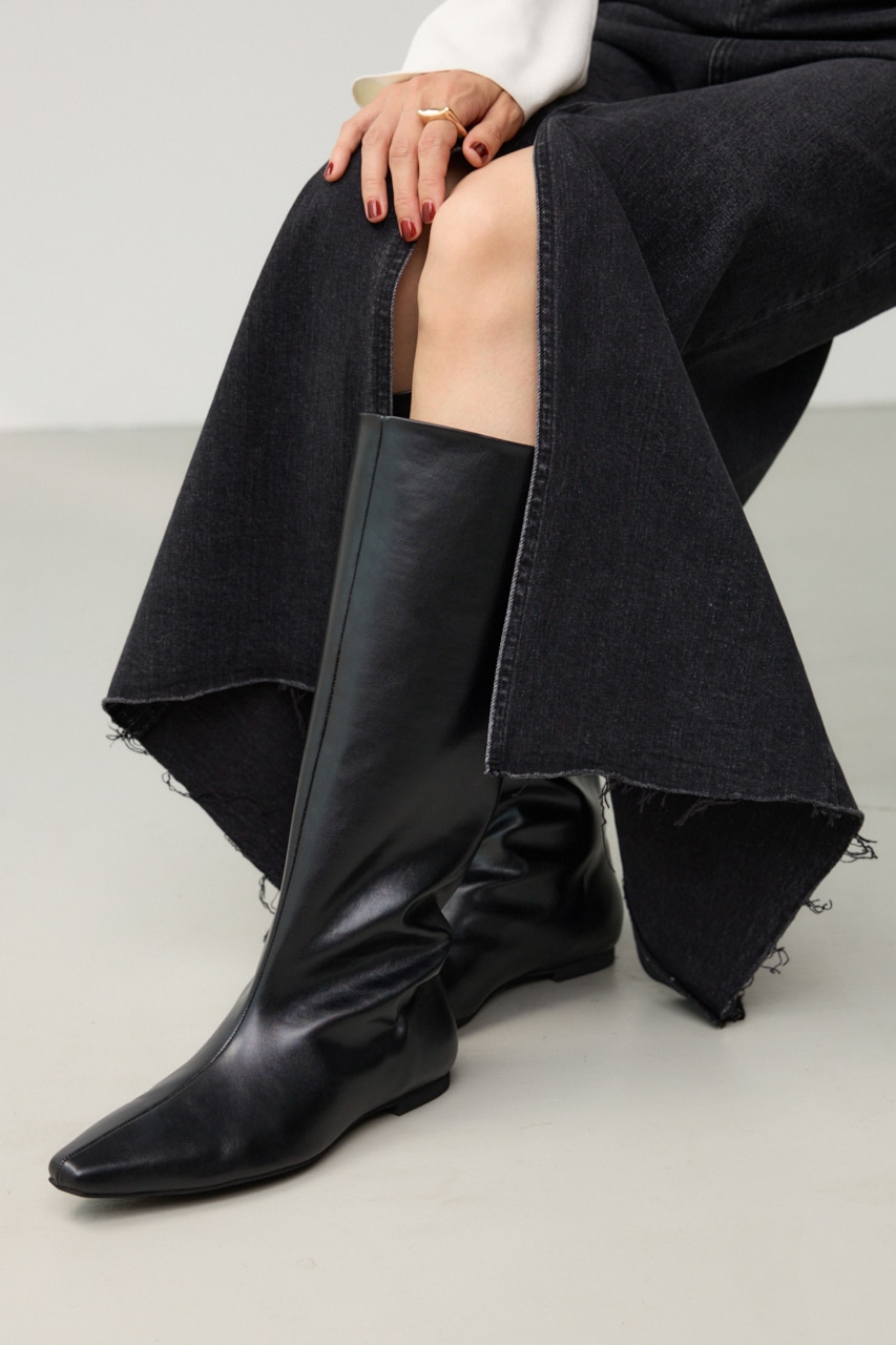 crie conforto | ポインテッドトゥロングブーツ (ブーツ ) |SHEL'TTER