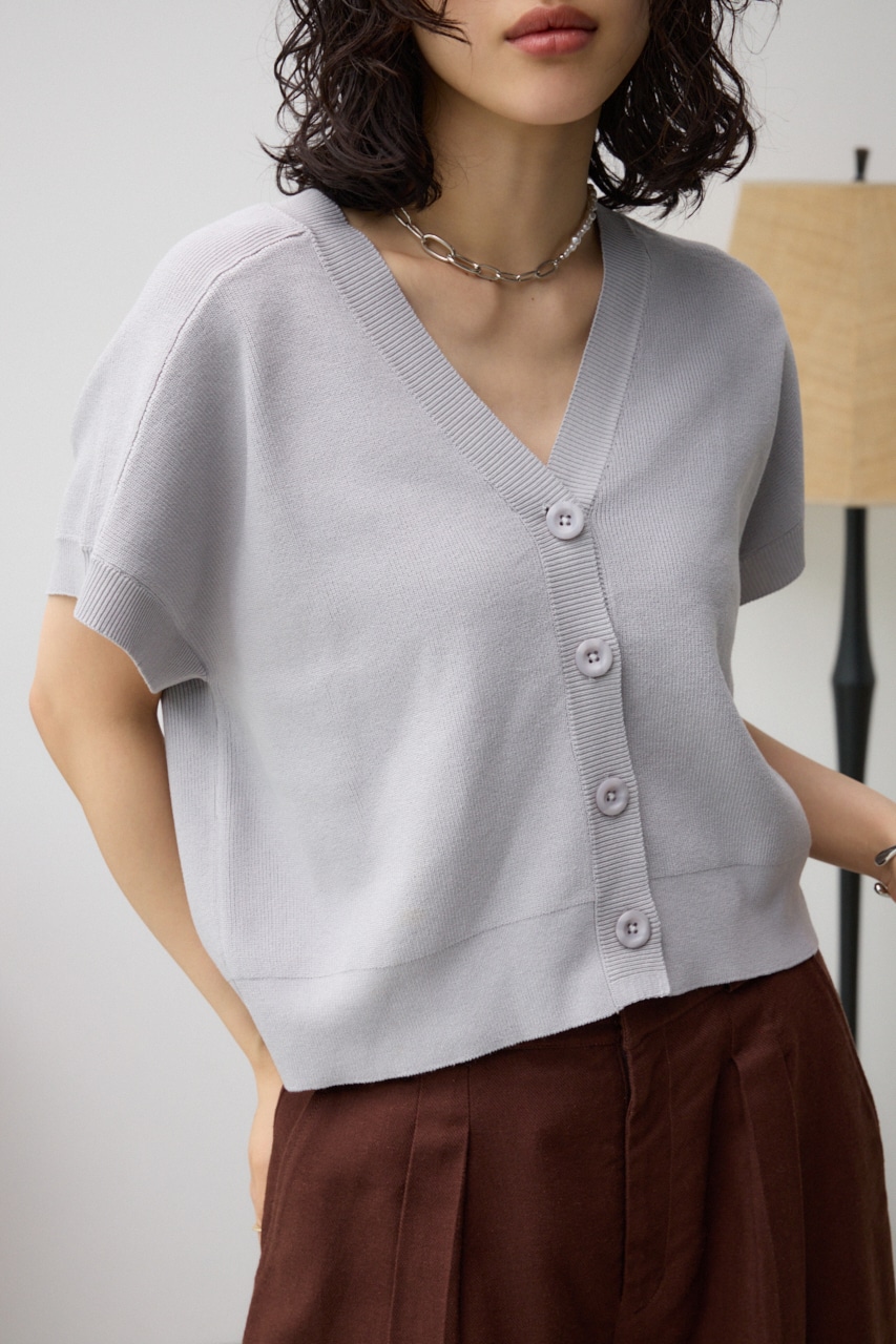 AZUL BY MOUSSY | 半袖ニットカーディガン (カーディガン ) |SHEL'TTER
