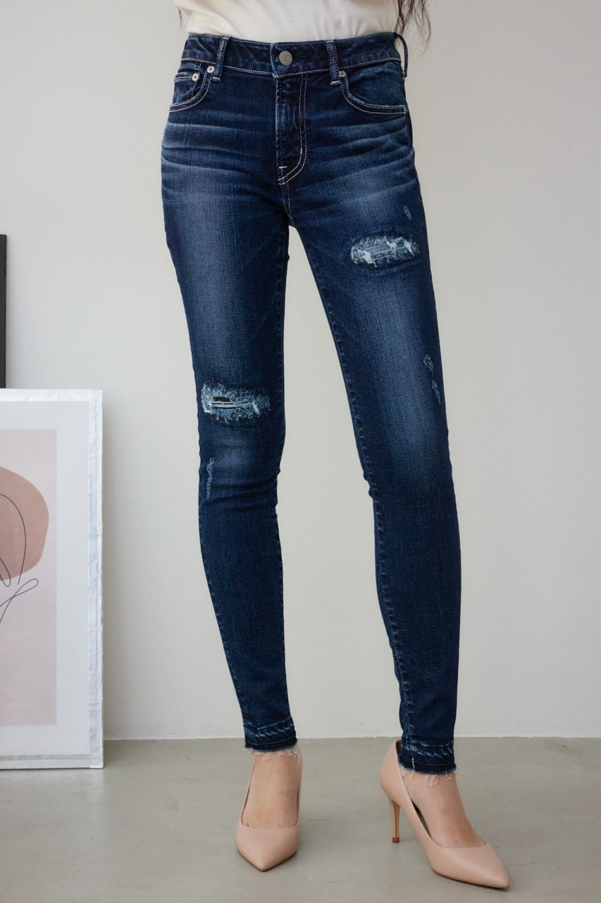 AZUL BY MOUSSY | AZUL DENIM リペアスキニーデニム (スキニー ) |SHEL
